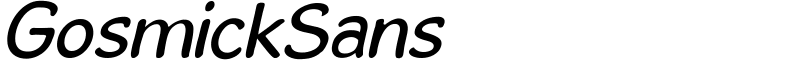 GosmickSans Font