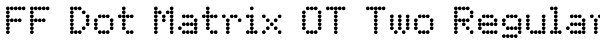 FF Dot Matrix OT Two Regular Font