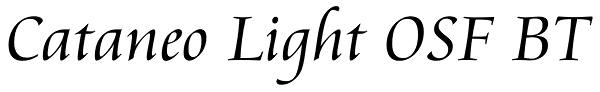 Cataneo Light OSF BT Font