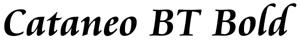 Cataneo BT Bold Font