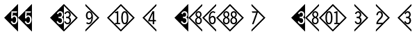 FF Double Digits Diamond Font