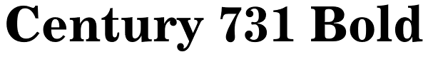 Century 731 Bold Font