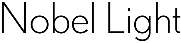 Nobel Light Font