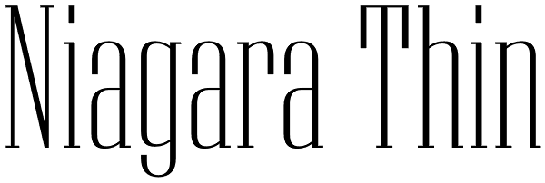 Niagara Thin Font