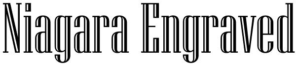 Niagara Engraved Font