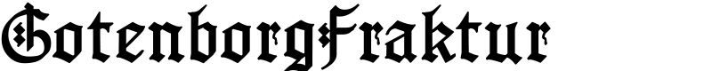 GotenborgFraktur Font