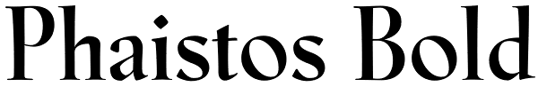 Phaistos Bold Font