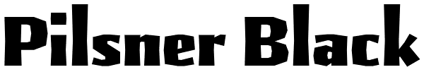 Pilsner Black Font