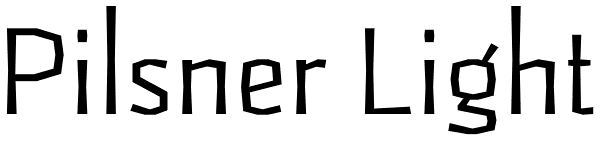 Pilsner Light Font