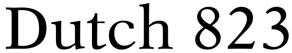 Dutch 823 Font