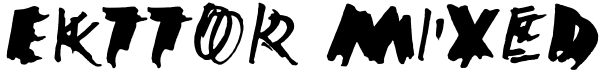 Ekttor Mixed Font