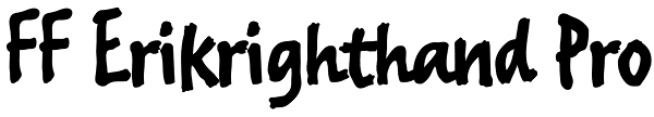 FF Erikrighthand Pro Font