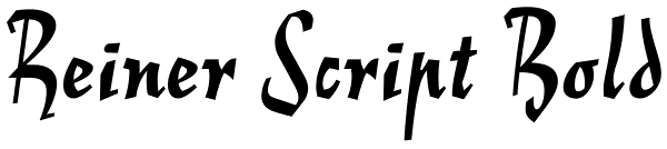 Reiner Script Bold Font