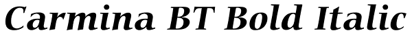 Carmina BT Bold Italic Font