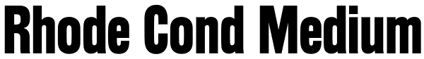 Rhode Cond Medium Font