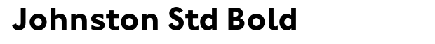 Johnston Std Bold Font