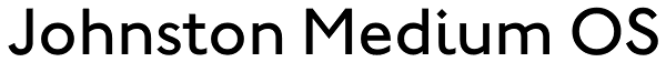 Johnston Medium OS Font