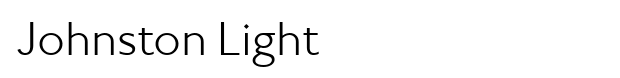 Johnston Light Font