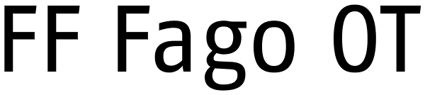 FF Fago OT Font