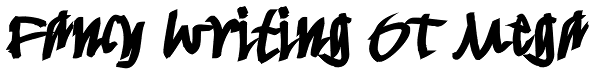 Fancy Writing OT Mega Font
