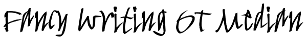 Fancy Writing OT Median Font