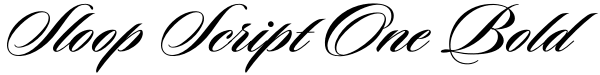 Sloop Script One Bold Font