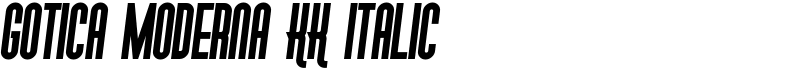 Gotica Moderna KK Italic Font