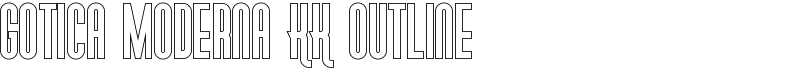 Gotica Moderna KK Outline Font