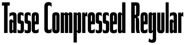 Tasse Compressed Regular Font