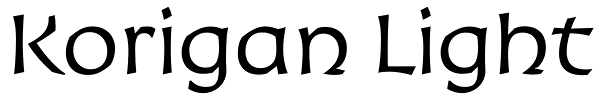 Korigan Light Font