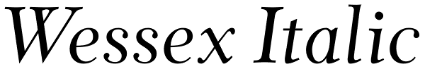 Wessex Italic Font