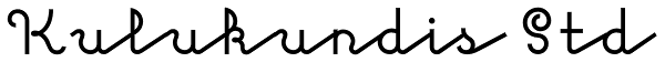 Kulukundis Std Font