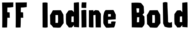 FF Iodine Bold Font