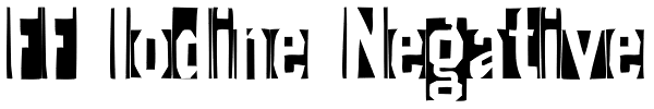 FF Iodine Negative Font