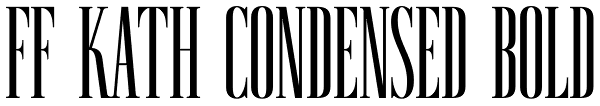 FF Kath Condensed Bold Font