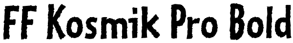 FF Kosmik Pro Bold Font