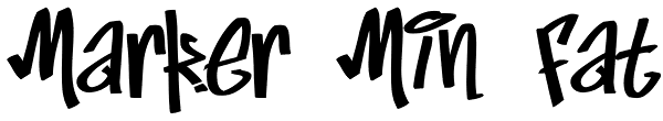 Marker Min Fat Font