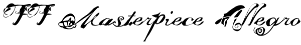 FF Masterpiece Allegro Font