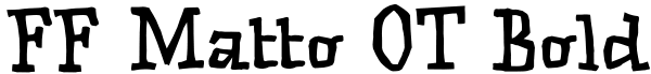 FF Matto OT Bold Font