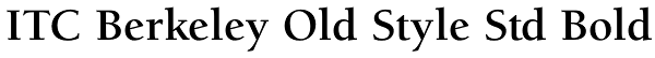 ITC Berkeley Old Style Std Bold Font