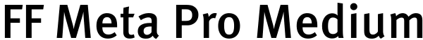 FF Meta Pro Medium Font