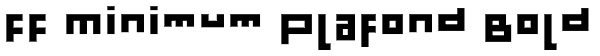 FF Minimum Plafond Bold Font