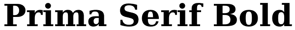 Prima Serif Bold Font