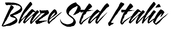 Blaze Std Italic Font