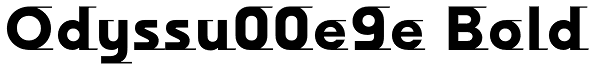 Odyssu00e9e Bold Font