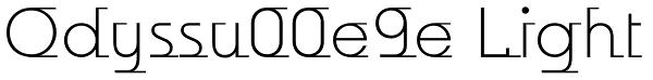 Odyssu00e9e Light Font