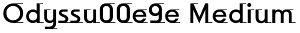 Odyssu00e9e Medium Font