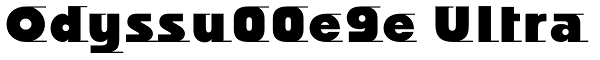 Odyssu00e9e Ultra Font