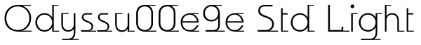 Odyssu00e9e Std Light Font