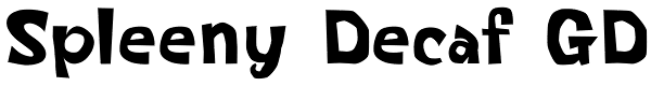 Spleeny Decaf GD Font